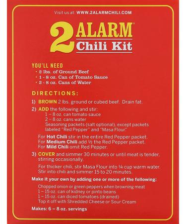 Wick Fowler's Chili 2 Alarm Kit 3.625 oz - Make Delicious Chili at Home! - Buy Online on GoSupps.com