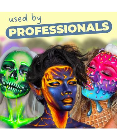 Blue Squid PRO Face Paint - Classic Yellow 30gm - Professional Water Activated Face & Body Paint for Halloween & SFX - Buy Online on GoSupps.com