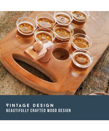 Wooden Drinking Games Set: Basketball, Beer Pong, Bottle Cap - Fun Alcohol Board Games - Buy Online on GoSupps.com