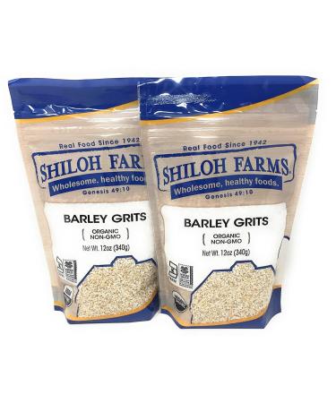 Shiloh Farms Organic Barley Grits - 12 oz (Pack of 2) | Nutritious and Delicious Breakfast Option - Buy Online on GoSupps.com