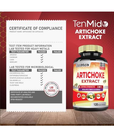 Artichoke Extract Capsules 6500mg - 120 Vegan Capsules with Turmeric Papaya & Bladderwrack - Supports Digestion - 4 Month Supply - Buy Online on GoSupps.com