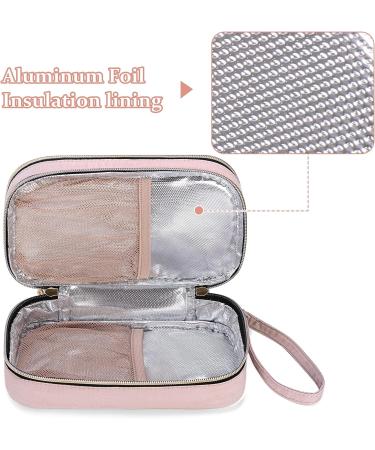 YARWO Insulin Cooler Travel Case with 2 Ice Packs Double-Layer Diabetic Insulated Organizer Portable Medication Bag for Insulin Pens Glucometer and Diabetes Care Kits Dusty Rose (Patented Design) - Buy Online on GoSupps.com