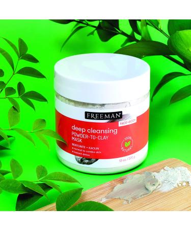 Freeman Beauty Deep Cleansing Powder-To-Clay Mask 13 oz | Purifying Skincare - Buy Online on GoSupps.com