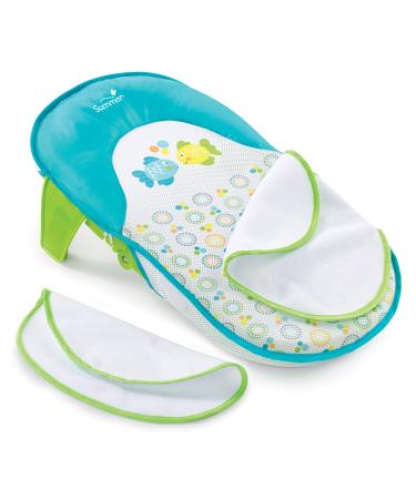 Summer Bath Sling with Warming Wings (Teal) - Bath Support for Use in The Sink or Adult Tub