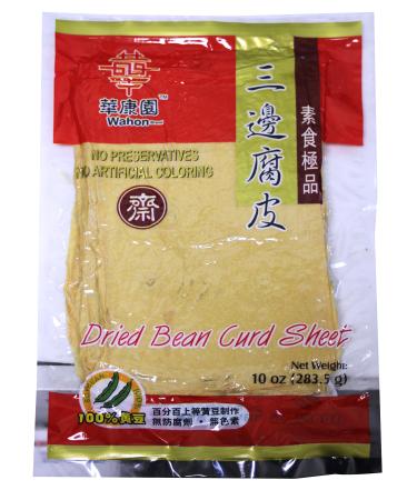 All Natural Dried soy Bean Curd (ToFu) Sheet - 10oz (Pack of 3)
