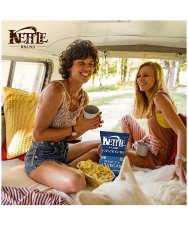 Kettle Brand Sea Salt and Vinegar Kettle Potato Chips 7.5 oz - Gluten-Free & Non-GMO - Buy Online on GoSupps.com