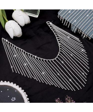 OIIKI 1 Yard Rhinestone Tassel Chain - Diamond Crystal Fringe Trim for Wedding & Party - DIY Clothing & Decoration - Buy Online on GoSupps.com