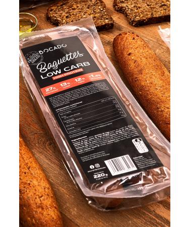 Keto Low Carb Protein Baguettes Pain C tog ne Faible Teneur en Glucides - Paquet de 2 Baguettes