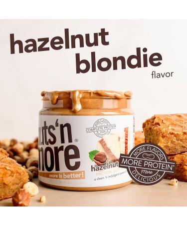 Nuts N More Hazelnut Blondie Spread - All Natural Keto Snack Low Carb Gluten Free High Protein Nut Butter (15 oz - Buy Online on GoSupps.com