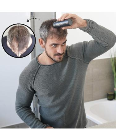 LEON MIGUEL All In One Box Hair Fiber Fibre Hold Spray + Applicator Premium Scattered Hair/Pouring Hair with Instant Effect for Secret Corners Hair Loss and Light Hair - Hair Powder (Grey) - Buy Online on GoSupps.com