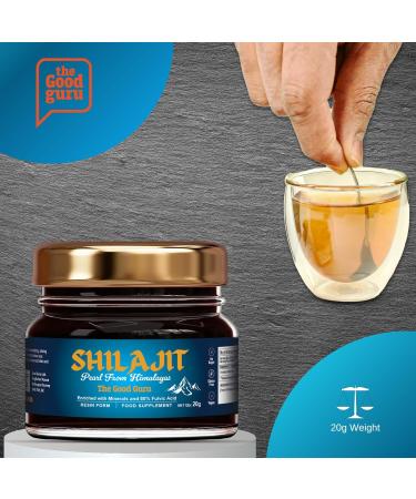  The Good Guru Shilajit 20g 500mg + minerals and 80% fulvic acid Himalayan Shilajit Pearl | Boosts the immune system and vitality | Vegan Shilajit by The Good Guru - Buy Online on GoSupps.com