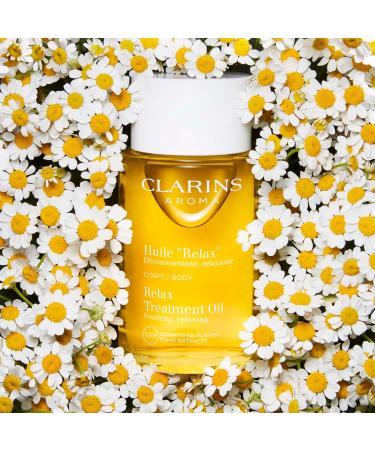 Clarins Relax Body Treatment Oil | Soothes Aching Muscles, Relieves Stress & Fatigue | Moisturizes with 100% Plant Extracts - Buy Online on GoSupps.com