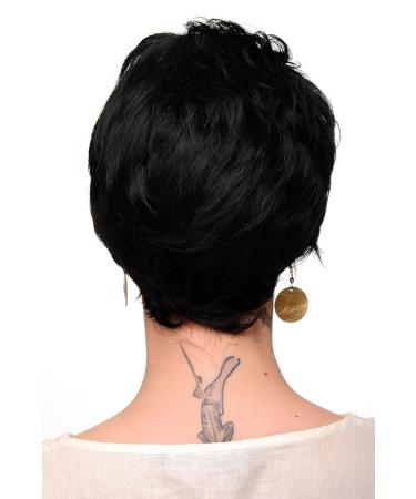 WIG ME UP Cool Short Black Ladies Wig WH9283-1B - Trendy Wild Style for Fashionable Looks - Buy Online on GoSupps.com