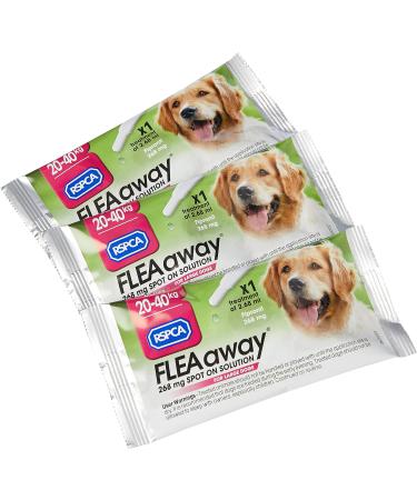 RSPCA FleaAway Spot-on Solution for Large Dogs 268 mg Pink - Buy Online on GoSupps.com