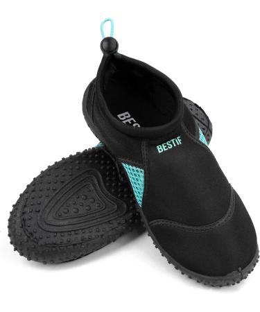 Bestif Bathing Shoes for Men & Women | Neoprene Swimming & Water Shoes | Lightweight & Comfortable | Sizes 36-45 | Black & Blue - Buy Online on GoSupps.com