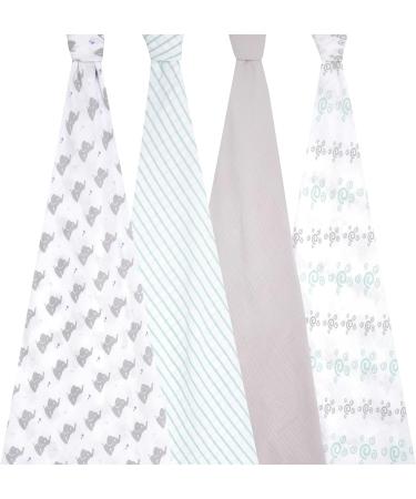 Aden + Anais Muslin Swaddle Plus Baby Star - Elephants | Soft & Breathable Fabric - Buy Online on GoSupps.com