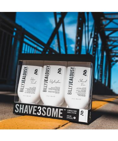 Buy Billy Jealousy Shave3some Travel-Size Trio Shaving Kit for Men - Pre-Shave Shave Cream & After-Shave - Citrus Scent - International Shipping Available - Buy Online on GoSupps.com