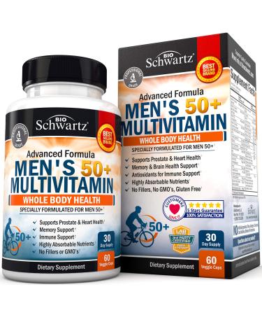 BioSchwartz Advanced Formula Men's 50+ Multivitamin 60 Veggie Caps