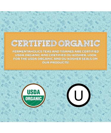 Organic Loose-Leaf Pu-Erh Tea for Kombucha & Hot/Iced Tea - Fermentaholics | USDA Certified, OU Kosher | Premium Taste, Aroma, Flavor - Buy Online on GoSupps.com