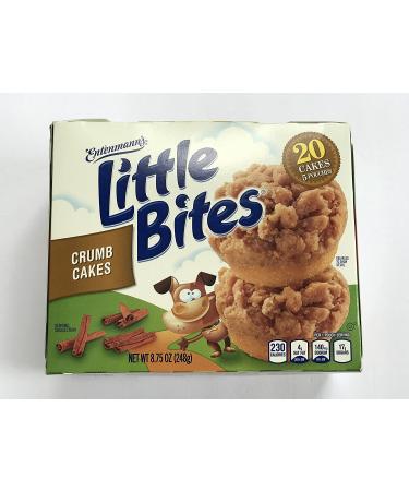 Entenmann's Little Bites Crumb Cakes - 20 Cakes, 5 Pouches, 8.25 oz (234g) - Buy Online on GoSupps.com