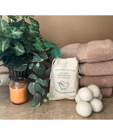 Shop All-Natural Wool Dryer Balls - Eco-Friendly Laundry Fabric Softener Alternative (6 Balls - Buy Online on GoSupps.com