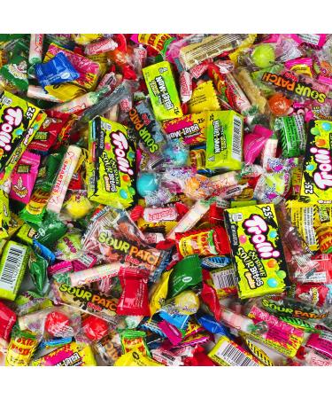 Sour Party Mix Candy Bulk - 3 LB - Warheads, Sour Patch, Cry Baby Gumballs & More! - Buy Online on GoSupps.com