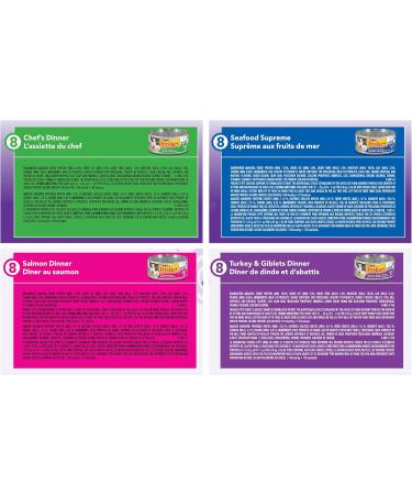 Friskies Saucy Seafood Wet Cat Food Variety Pack 3 Flavours - 156 g Can (24 Pack) & Greatest Hits Wet Cat Food Pate Variety Pack 4 Flavours - 156 g Can (32 Pack) Pet Food+ Cat Food Super Pack - Buy Online on GoSupps.com