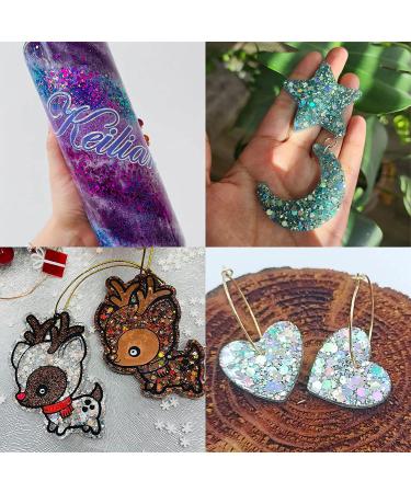 Holographic Chunky & Fine Glitter Mix - 45 Colors | Festival Sequins & Powder for Face, Body, Hair, Nails | Iridescent Flakes for Resin & Tumblers - Cosmetic Grade - Buy Online on GoSupps.com
