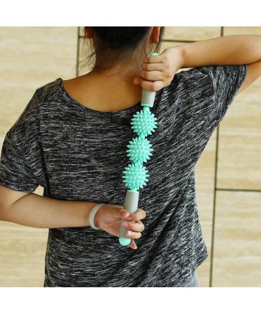 Massage Roller Stick - Spiked Acupressure Therapy for Legs Back Arms & Thighs | Vlfit (3 Balls) - Improve Recovery & Relieve Muscle Tension - Buy Online on GoSupps.com