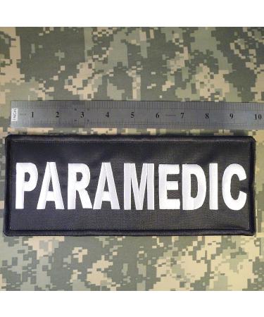 Paramedic XL 10x4 EMT EMS Medic Vest Patch - Tactical Embroidered Nylon Touch Fastener - Buy Online on GoSupps.com