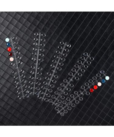 240 Round False Nails Tips Display Clear Nail Color Chart Flat Back Fake Nails Display with Adhesive Sticker for Nail Polish Board Color Display Card Nail Design Salon - Buy Online on GoSupps.com