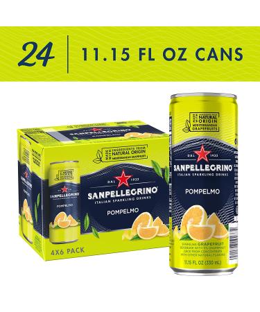 Sanpellegrino Pompelmo Sparkling Grapefruit Beverage - 24 Pack, 11.15 Fl Oz Cans - Buy Online on GoSupps.com