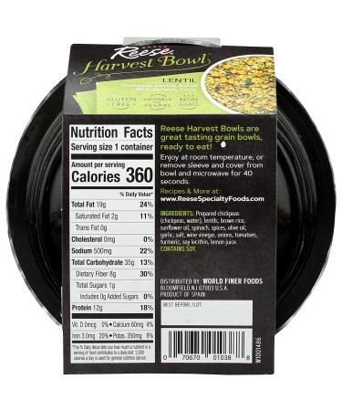 Reese Lentil Harvest Bowl - Pack of 8 | Nutritious and Delicious Ready-to-Eat Meal - Buy Online on GoSupps.com