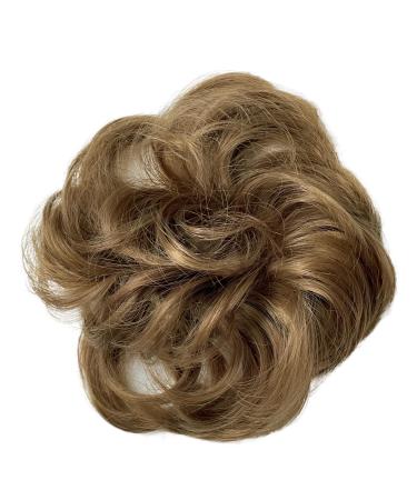 CAISHA by PRETTYSHOP Messy Scrunchie Bun Voluminous Wavy Hairpiece Heat-resistant Synthetic Fibres Light Brown HG5a light brown #27 HG5