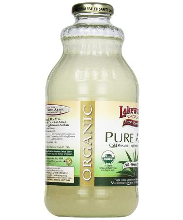Lakewood Organic Aloe Juice - Fresh Pressed Inner Fillet - 32 oz - Buy Online on GoSupps.com