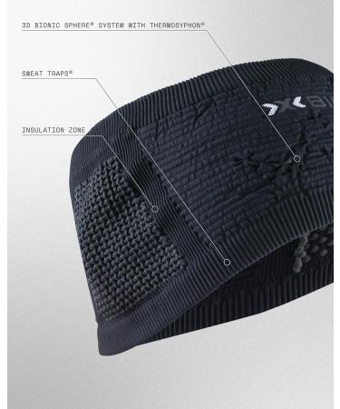X-Bionic High Headband 4.0 - Black/Charcoal | Best Performance Headwear for Athletes | International Shipping Available - Buy Online on GoSupps.com