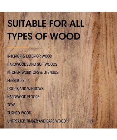 FurnitureClinic Danish Oil 8.5oz | Wood Care Treatment for Interior & Exterior Furniture - Oak, Pine, Teak - Protects Against Stains, Water, Dirt - Buy Online on GoSupps.com