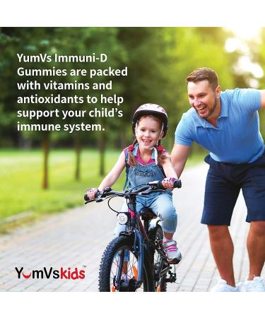 YumVs Elderberry Gummies with Vitamin C & D - Triple Defense, 60 Berry-Flavored Gummies (25 mcg1000 IU) - Buy Online on GoSupps.com
