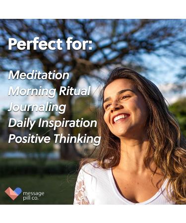 Message Pill Co. Self Care Kit - 50 Positive Affirmations for Stress Relief & Wellness | Get Well Soon Gifts for Women and Men | Daily Messages for Meditation and Relaxation - Buy Online on GoSupps.com