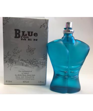 Blue for Men Our impression of Le Male by Jean Paul Gaultier 100ml 3.3 Oz - Buy Online on GoSupps.com