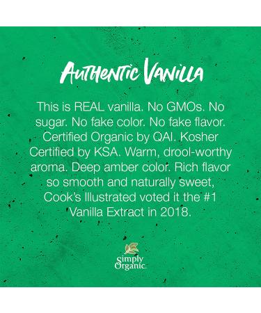 Simply Organic 2 oz Vanilla Extract - Certified Organic for Pure Flavor - Buy Online on GoSupps.com