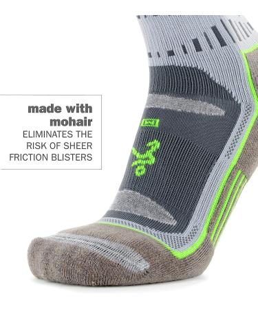 Blister Resist Performance Quarter Athletic Running Socks - Large Mink/Grey | 1 Pair for Men and Women - Buy Online on GoSupps.com