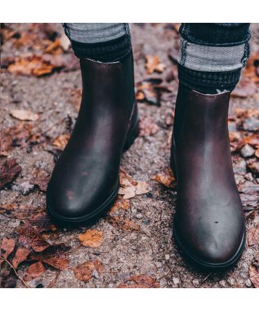 Suedwind Footwear Chelsea Boot Nova Jodhpur Winter - Comfortable Real Leather Ankle Boots with Rubber Sole | Teddyfell 37 EU Brown - Buy Online on GoSupps.com
