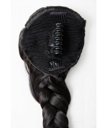 Shop Wig Me Up NC006-3 Long Dark Brown Hair Part Braid Ponytail with Clamps - Perfect Costume Accessory - Buy Online on GoSupps.com