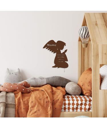 Personalized Guardian Angel Baby Gift | Wooden Baptism Figure for Boys & Girls | Custom Name Keepsake - Buy Online on GoSupps.com