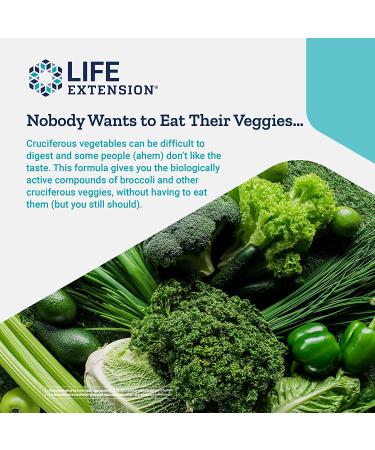 Life Extension Triple Action Cruciferous Extract with Resveratrol - 60 Veggie Capsules - Buy Online on GoSupps.com