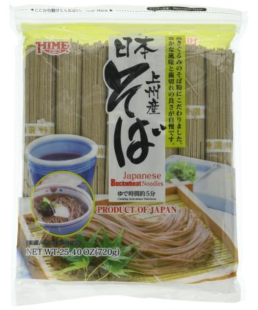 Twin Pack Hime Dried Buckwheat Soba Noodles 25.40 Ounce (Pack of 2) 1.58 Pound (Pack of 2)