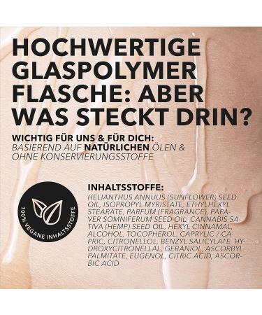 Loovara Premium Hanf Massage Oil 100 ML - Vegan Red Poppy for Sensual Relaxation | Natural Microplastic-Free Made in Germany - Buy Online on GoSupps.com