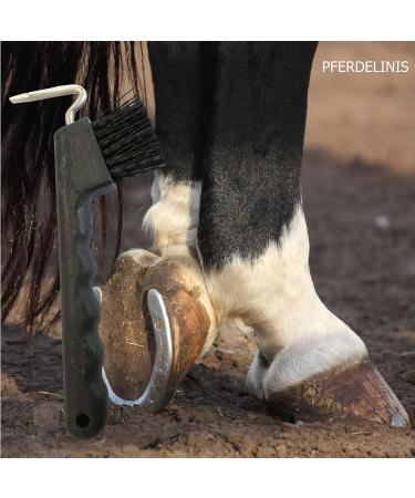 Ergonomic Hoof Pick for Horses Donkeys & Goats - Sturdy Brush & Handle | International Shipping Available - Buy Online on GoSupps.com