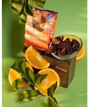 Buttermilk Zingy Orange Choccy Segments 100g - Buy Online on GoSupps.com